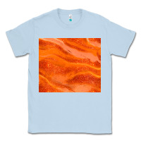 Dusty Blue orange glitter Classic Tee - JahusDesignShop