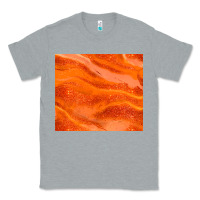 Heather Grey orange glitter Classic Tee - JahusDesignShop