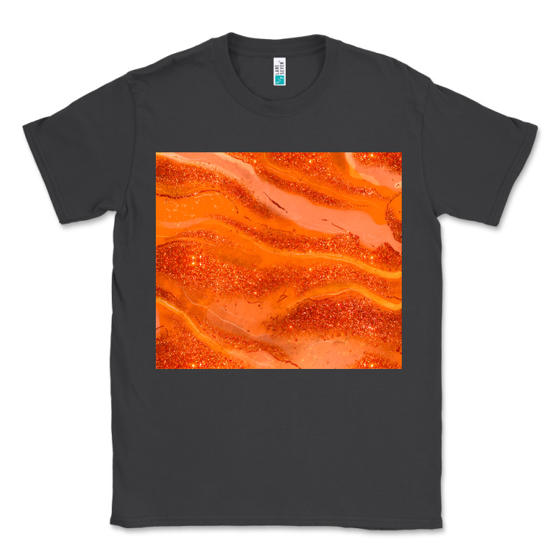 Orange Glitter Classic Tee by JahusDesignShop | Teevron
