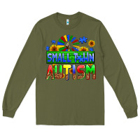 Army Green small town autism Long Sleeve Tee - AdoDesignShop