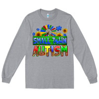 Heather Grey small town autism Long Sleeve Tee - AdoDesignShop