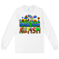 White small town autism Long Sleeve Tee - AdoDesignShop
