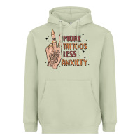 Matcha more tattoos less anxiety Heavyweight Hoodie - MaliasSmallBusiness