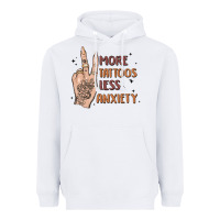 White more tattoos less anxiety Heavyweight Hoodie - MaliasSmallBusiness