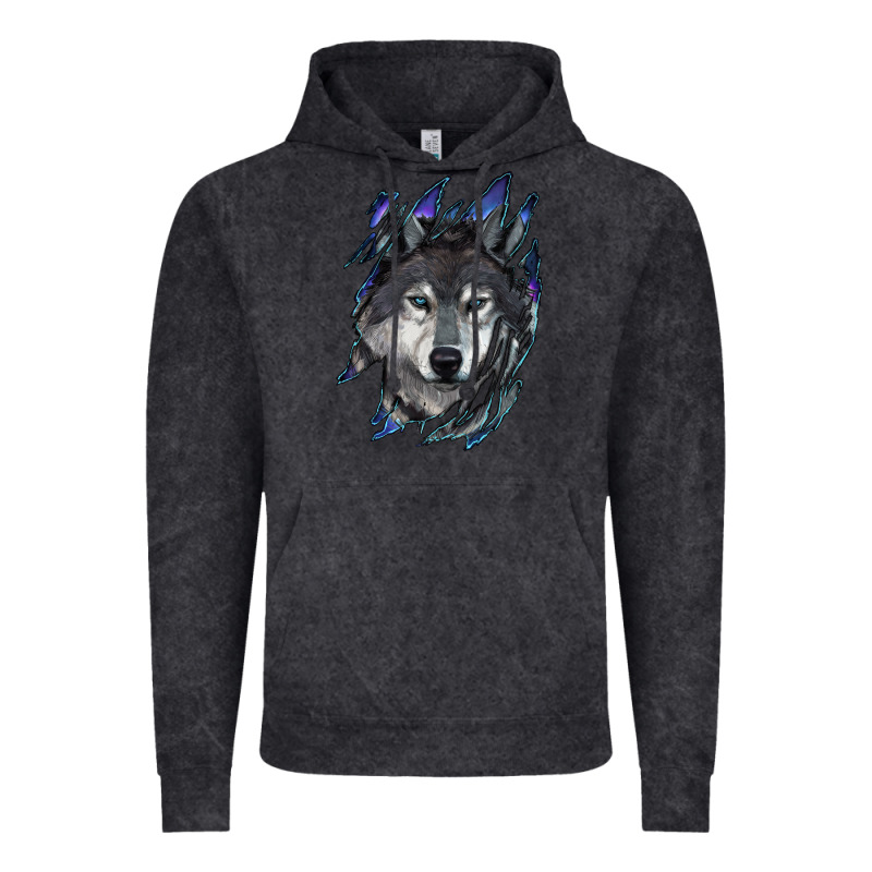 Wolf Scratch Mark Vintage Hoodie by RanaPortraitStore | Teevron