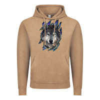 Vintage Coffee wolf scratch mark Vintage Hoodie - RanaPortraitStore