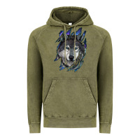 Vintage Olive wolf scratch mark Vintage Hoodie - RanaPortraitStore