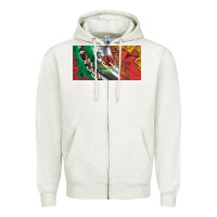 Oatmeal Heather mexico flag cowhide leopard sunflower and roses licanse  plate Zipper Hoodie - Artiststas
