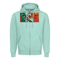 Seafoam mexico flag cowhide leopard sunflower and roses licanse  plate Zipper Hoodie - Artiststas