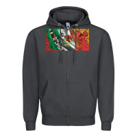 Smoke mexico flag cowhide leopard sunflower and roses licanse  plate Zipper Hoodie - Artiststas