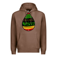 Chestnut teardrop african pattern Premium Hoodie - BundleAndBundleShop