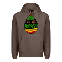 Coffee teardrop african pattern Premium Hoodie - BundleAndBundleShop