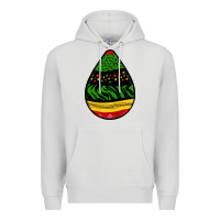 Dove Grey teardrop african pattern Premium Hoodie - BundleAndBundleShop