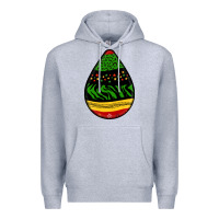 Heather Grey teardrop african pattern Premium Hoodie - BundleAndBundleShop