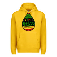 Lemon teardrop african pattern Premium Hoodie - BundleAndBundleShop