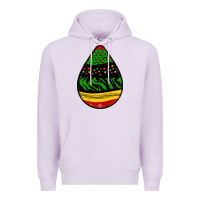 Lilac teardrop african pattern Premium Hoodie - BundleAndBundleShop