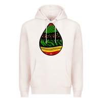Pale Pink teardrop african pattern Premium Hoodie - BundleAndBundleShop