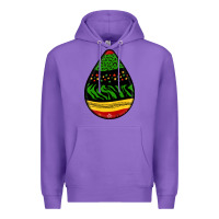 Purple teardrop african pattern Premium Hoodie - BundleAndBundleShop