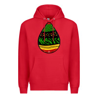 Red teardrop african pattern Premium Hoodie - BundleAndBundleShop