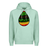 Seafoam teardrop african pattern Premium Hoodie - BundleAndBundleShop