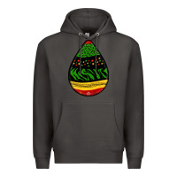 Smoke teardrop african pattern Premium Hoodie - BundleAndBundleShop