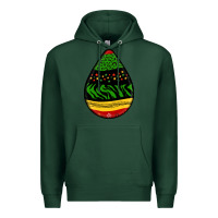 Sports Green teardrop african pattern Premium Hoodie - BundleAndBundleShop