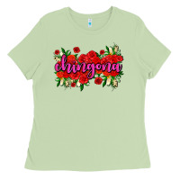 Matcha Chingona with roses Ladies Tee - AdoDesignShop