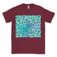Burgundy turquoise leopard glitter Classic Tee - JahusDesignShop