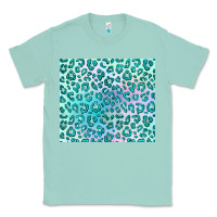 Seafoam turquoise leopard glitter Classic Tee - JahusDesignShop
