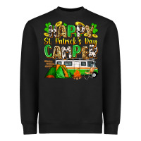 Black happy st. patrick's day camper Heavyweight Sweatshirt - Zillion Design Studio