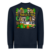 Navy happy st. patrick's day camper Heavyweight Sweatshirt - Zillion Design Studio