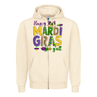 Sandshell happy mardi gras y'all Zipper Hoodie - AdoDesignShop