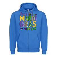 True Royal happy mardi gras y'all Zipper Hoodie - AdoDesignShop