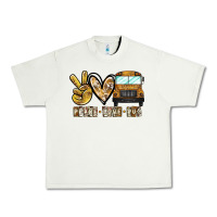 Pistachio peace love bus Urban Heavy Tee - CowhideDigitalArt