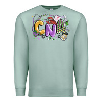 Seafoam cna mardi gras Premium Sweatshirt - MaliasSmallBusiness