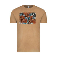 Vintage Camel leopard cowhide background Vintage Tee - BarkalooDesign