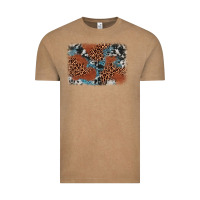 Vintage Coffee leopard cowhide background Vintage Tee - BarkalooDesign