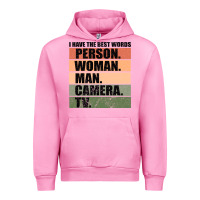 Fuchsia Pink Person Woman Man Camera Tv Urban Hoodie - Bettercallsaul