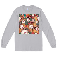 Moon Dust baseball leopard seamless pattern Long Sleeve Tee - JahusDesignShop