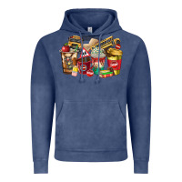 Vintage Denim school bus driver coffee cups Vintage Hoodie - texasbilliewilder