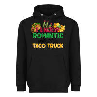 Black i enjoy romantic walks to the taco truck Heavyweight Hoodie - MaliasSmallBusiness