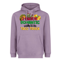 Lavender i enjoy romantic walks to the taco truck Heavyweight Hoodie - MaliasSmallBusiness
