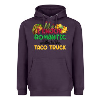 Plum i enjoy romantic walks to the taco truck Heavyweight Hoodie - MaliasSmallBusiness