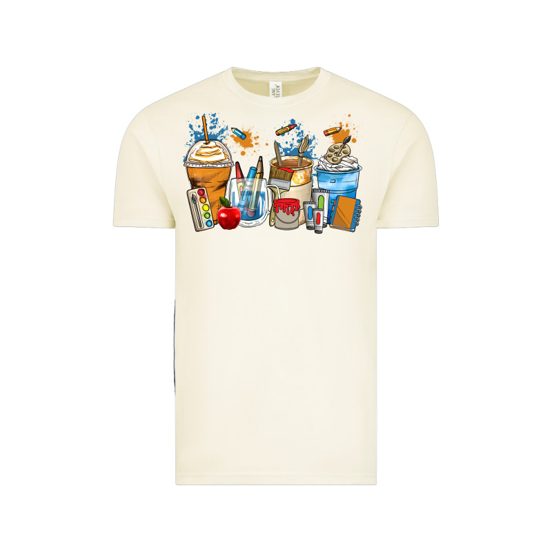 Art Teacher Coffee Cups Vintage Tee by Zillion Design Studio | Teevron