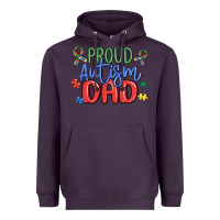 Plum proud autism dad Heavyweight Hoodie - MaliasSmallBusiness
