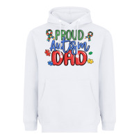 White proud autism dad Heavyweight Hoodie - MaliasSmallBusiness