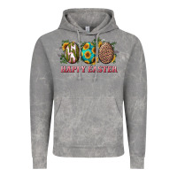 Cloud Rock happy easter eggs with sunflower leopard and cactus Vintage Hoodie - RanaPortraitStore