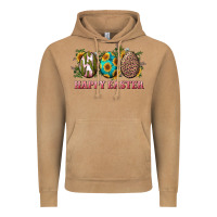Vintage Camel happy easter eggs with sunflower leopard and cactus Vintage Hoodie - RanaPortraitStore