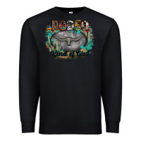 Black rodeo kind of girl Premium Sweatshirt - MaliasSmallBusiness