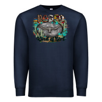 Navy rodeo kind of girl Premium Sweatshirt - MaliasSmallBusiness